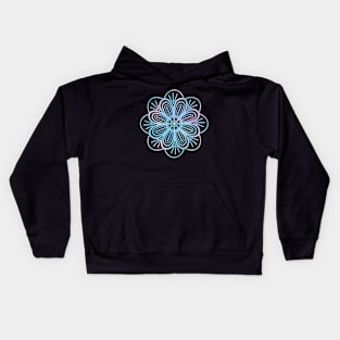 Bright Pastel Dot Mandala Kids Hoodie